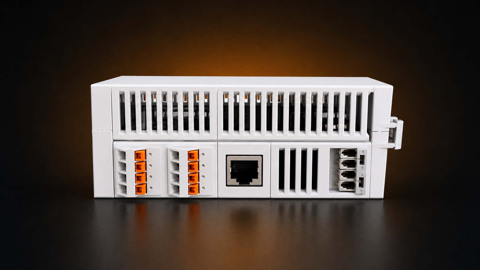 SensoBlock angled view with communication ports